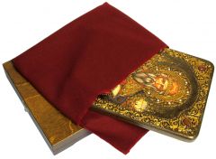 Икона ручной работы князь Владимир с камнями (Размер 15х20 см)