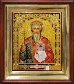 Рукописная икона Владимир Равноапостольный 17 (Размер 27*31 см)