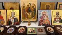 Рукописная икона Неувядаемый Цвет №70 (Размер 17х21 см)