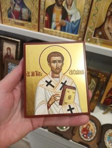 Рукописная икона Тит апостол,епископ Критский