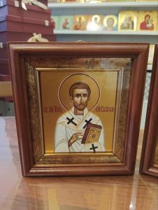 Рукописная икона Тит апостол,епископ Критский