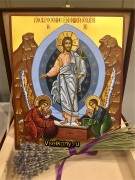 Рукописная икона Воскресение Христово 8 