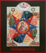 Рукописная икона Неопалимая Купина 20