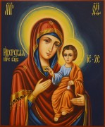 Рукописная икона Иверская 21 