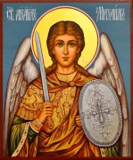 Рукописная икона Архангел Михаил 42