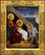 Рукописная икона Рождество Христово 11 (Размер 21*25 см)