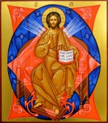 Рукописная икона Спас в Силах 5