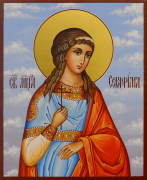 Рукописная икона Серафима Римская