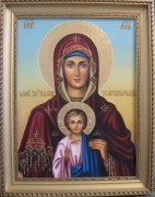 Рукописная икона Услышательница