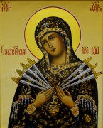 Рукописная икона Семистрельная №16