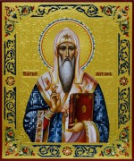 Рукописная икона Алексий Московский 2