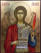 Рукописная икона Архангел Михаил 5