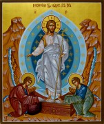 Рукописная икона Воскресение Христово 5