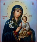 Рукописная икона Неувядаемый Цвет масло 23 