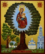 Рукописная икона Елецкая Черниговская