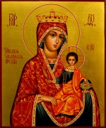 Рукописная икона Суморинская